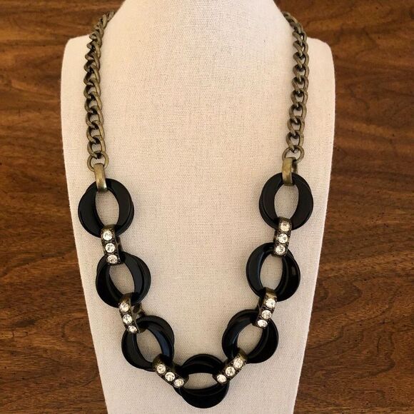 J.Crew | Chunky Resin Link Necklace | 24” Adjustable - Picture 1 of 4